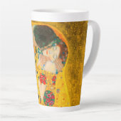 Gustav Klimt The Kiss Latte Mok (Rechterhoek)