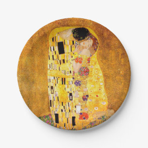 Gustav Klimt "The Kiss" Papieren Bordje