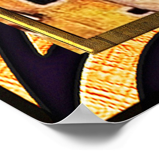 Gustav Klimt - The Kiss Poster (Hoek)