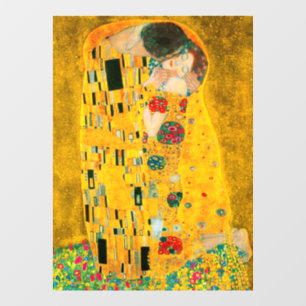 Gustav Klimt The Kiss Raamsticker