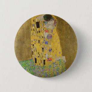 Gustav Klimt "The Kiss" Ronde Button 5,7 Cm