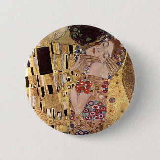 Gustav Klimt ~ the Kiss Ronde Button 5,7 Cm
