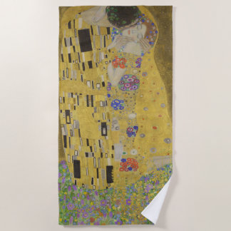 Gustav Klimt The Kiss Strandlaken