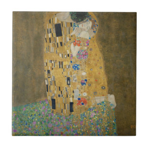 Gustav Klimt - The Kiss Tegeltje