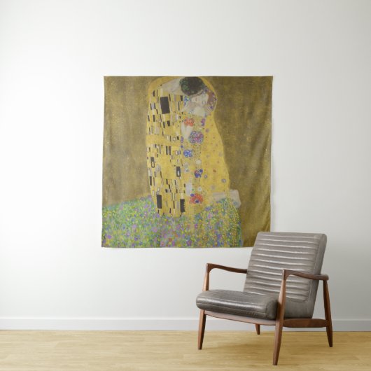 Gustav Klimt The Kiss Wandkleed (In situ)