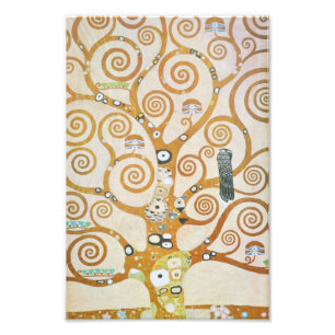 Gustav Klimt The Tree Art , nieuveau Foto Afdruk