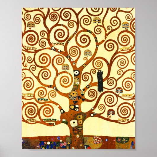 Gustav Klimt The Tree of Life Fine Art Poster (Voorkant)