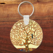 Gustav Klimt The Tree of Life Fine Art Sleutelhanger (Voorkant)