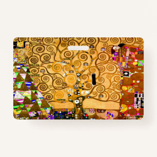 Gustav Klimt Tree of Life Badge