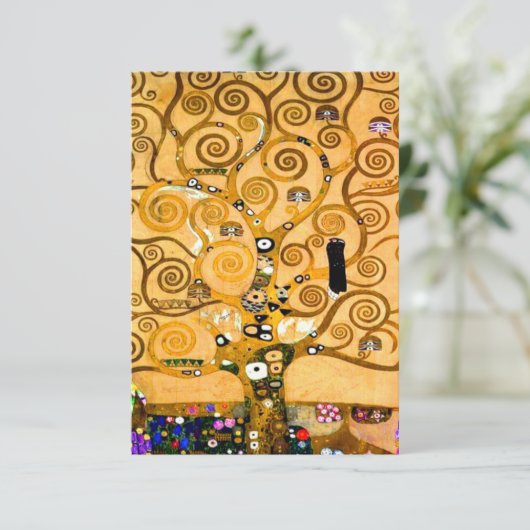 Gustav Klimt Tree of Life Informatiekaartje (Staand voorkant)
