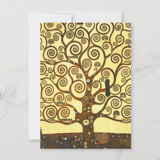 Gustav Klimt Tree of Life Invitations Kaart (Voorkant)