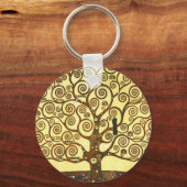 Gustav Klimt Tree of Life Sleutelhanger (Voorkant)