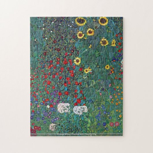 Gustav Klimt - Tuin met Crucifix 2 lg puzzle Legpuzzel (Verticaal)
