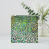 Gustav Klimt - Tuinbouwlandschap en heuvel Bedankkaart (Staand voorkant)