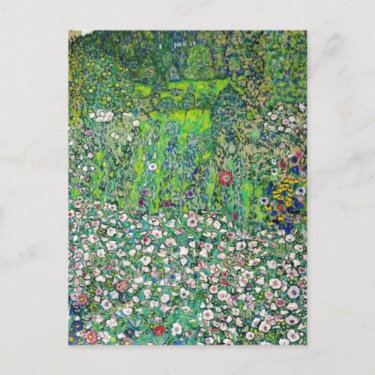 Gustav Klimt - Tuinbouwlandschap en heuvel Briefkaart (Voorkant)
