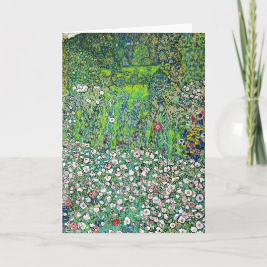 Gustav Klimt - Tuinbouwlandschap en heuvel Kaart (Voorkant)