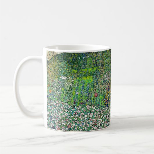 Gustav Klimt - Tuinbouwlandschap en heuvel Koffiemok (Links)