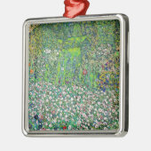 Gustav Klimt - Tuinbouwlandschap en heuvel Metalen Ornament (Links)