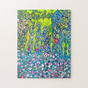 Gustav Klimt - tuinbouwlandschap met Hillto Legpuzzel