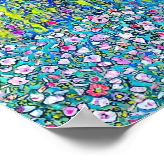 Gustav Klimt - tuinbouwlandschap met Hillto Poster (Hoek)