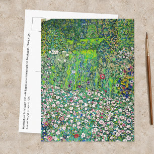 Gustav Klimt - Tuinlandschap en Heuveltop Briefkaart