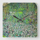 Gustav Klimt - Tuinlandschap en heuveltop Vierkante Klok (Voorkant)