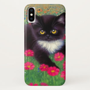 Gustav Klimt Tuxedo Cat iPhone X Hoesje