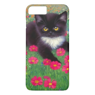 Gustav Klimt Tuxedo Cat iPhone 8 Plus / 7 Plus Hoesje
