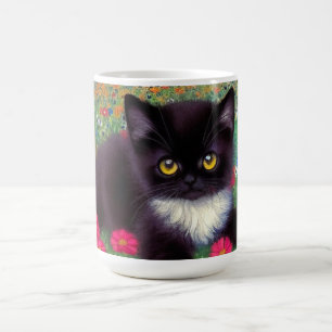 Gustav Klimt Tuxedo Cat Koffiemok