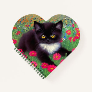 Gustav Klimt Tuxedo Cat Notitieboek