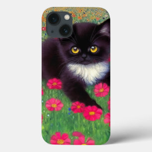 Gustav Klimt Tuxedo Kat iPhone 13 Hoesje
