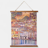 Gustav Klimt . Verschilderij van Malcesine en Gard Hangend Wandkleed (Voorkant)