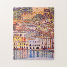 Gustav Klimt . Verschilderij van Malcesine en Gard