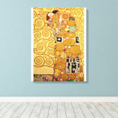 Gustav Klimt - Vervulling Canvas Afdruk (Insitu (Houten vloer))