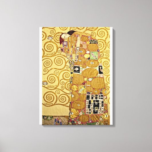 Gustav Klimt - Vervulling Canvas Afdruk (Voorkant)