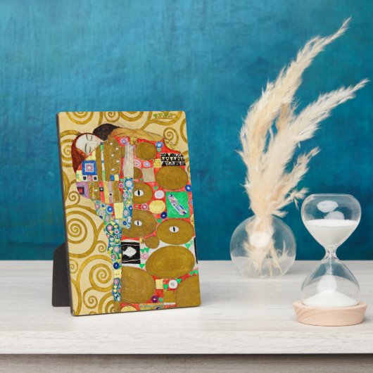 Gustav Klimt Vervulling Nieuw Kunst Koppel Fotoplaat (Zijkant)
