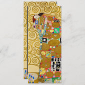 Gustav Klimt Vervulling Nouveau Paar Menu (Voorkant / Achterkant)
