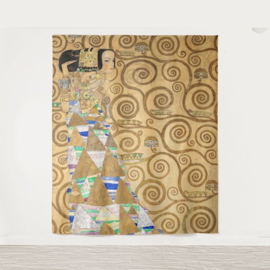 Gustav Klimt - Verwachting, Stoclet Frieze Wandkleed (Voorkant)
