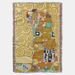 Gustav Klimt Verwezenlijking Nouveau Koppel Deken