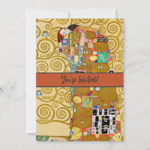 Gustav Klimt Verwezenlijking Nouveau Koppel Kaart