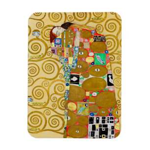Gustav Klimt Verwezenlijking Nouveau Koppel Magneet
