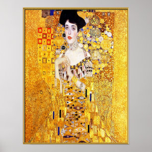 Gustav Klimt - Vrouw in goud Poster