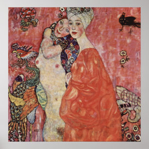 Gustav Klimt - Vrouwenvrienden Poster
