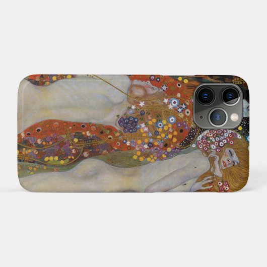 Gustav Klimt Water Serpents Art iPhone / iPad hoes (Achterkant (horizontaal))