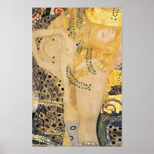 Gustav Klimt - Water Slangen I Poster