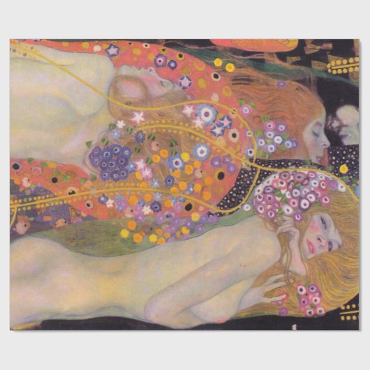 Gustav Klimt - Water Slangen II Cadeaupapier (Vlak)