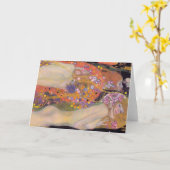 Gustav Klimt - Water Slangen II Kaart (Gele Bloem)