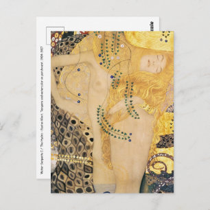 Gustav Klimt - Waterslangen I Briefkaart