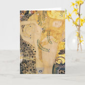 Gustav Klimt - Waterslangen I Kaart (Gele Bloem)