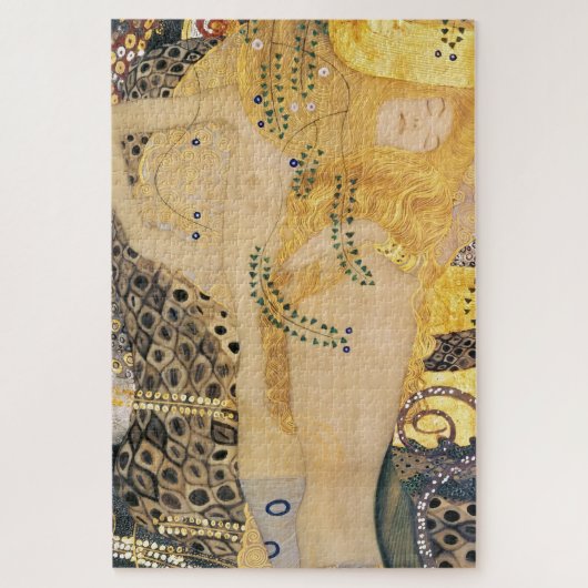 Gustav Klimt - Waterslangen I Legpuzzel (Verticaal)